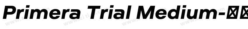 Primera Trial Medium字体转换